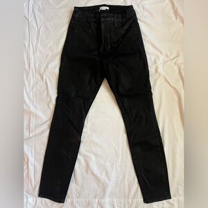 Good American Black Coated Women’s Jeans